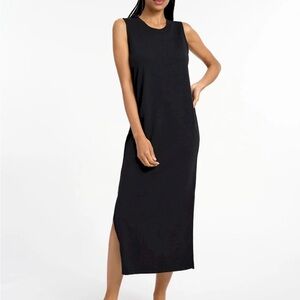 Splendid Women’s Dress Doe Black Crew Neck Sleeveless Casual Maxi Size M